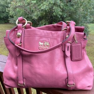 Pink Coach Satchel Bag